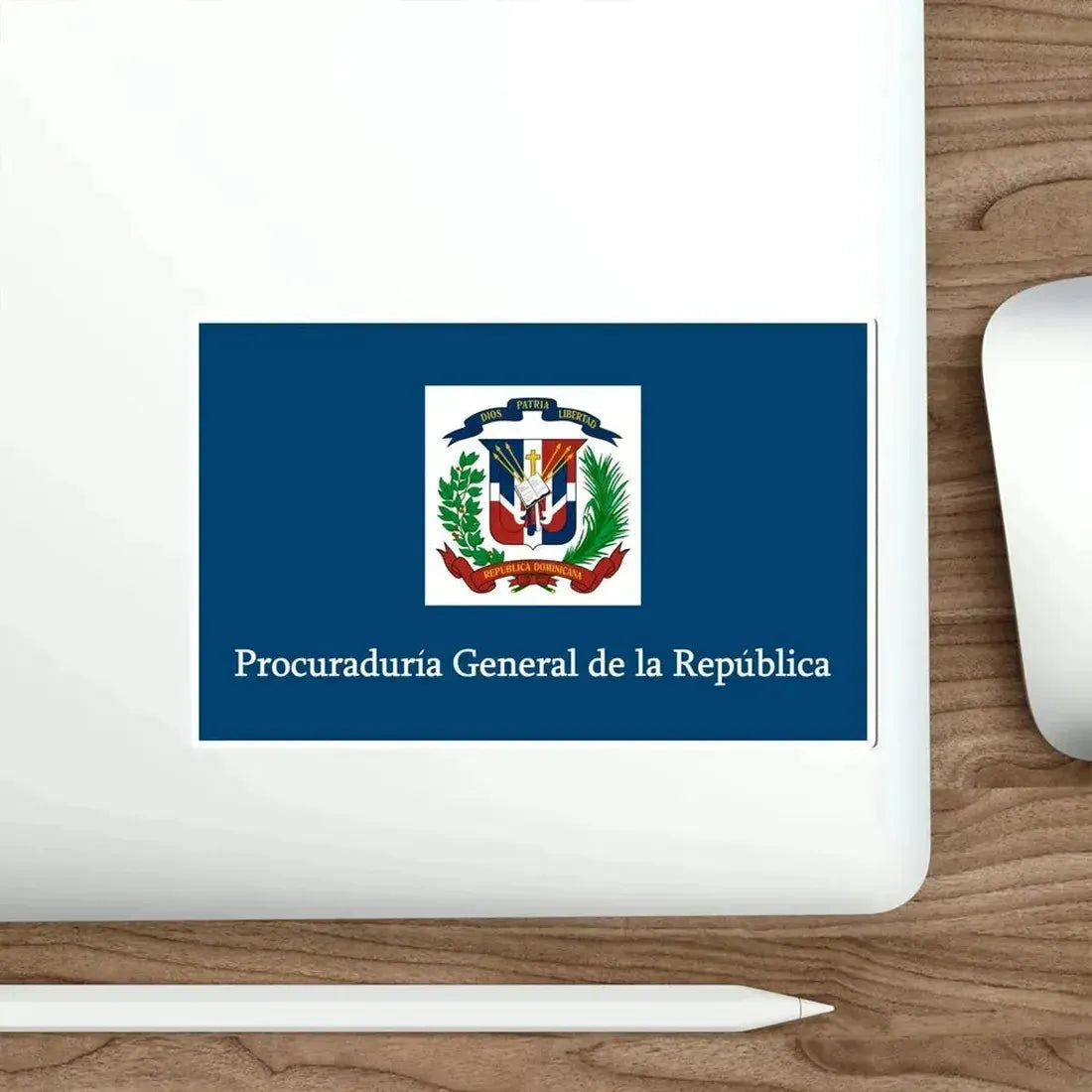 Flag of the General Prosecutor of the Dominican Republic STICKER Vinyl Die-Cut Decal - The Sticker Space
