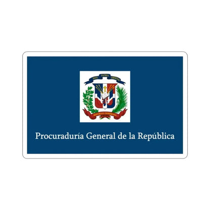 Flag of the General Prosecutor of the Dominican Republic STICKER Vinyl Die-Cut Decal - The Sticker Space