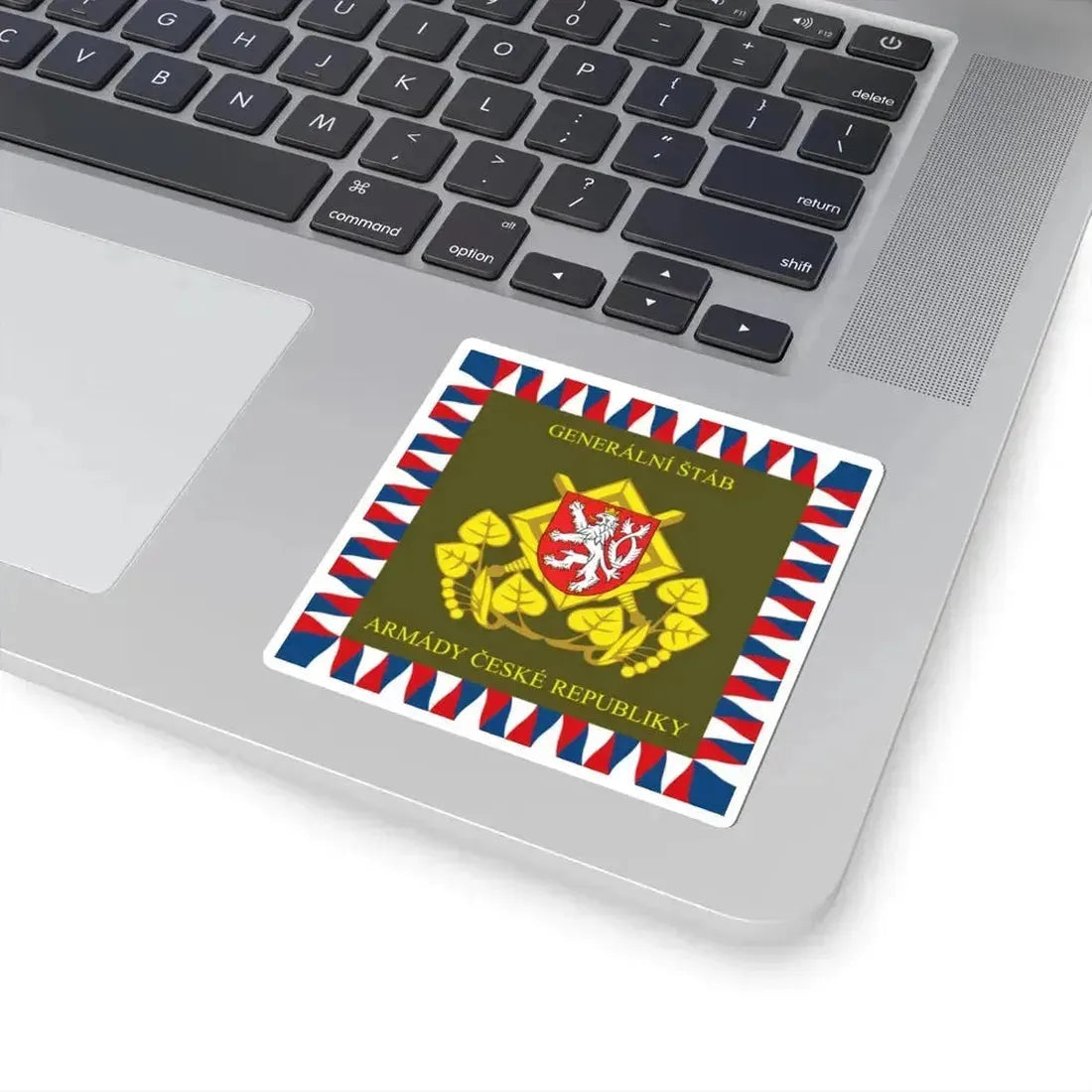 Flag of the General Staff Czech Republic (Czech Republic) STICKER Vinyl Kiss-Cut Decal - The Sticker Space
