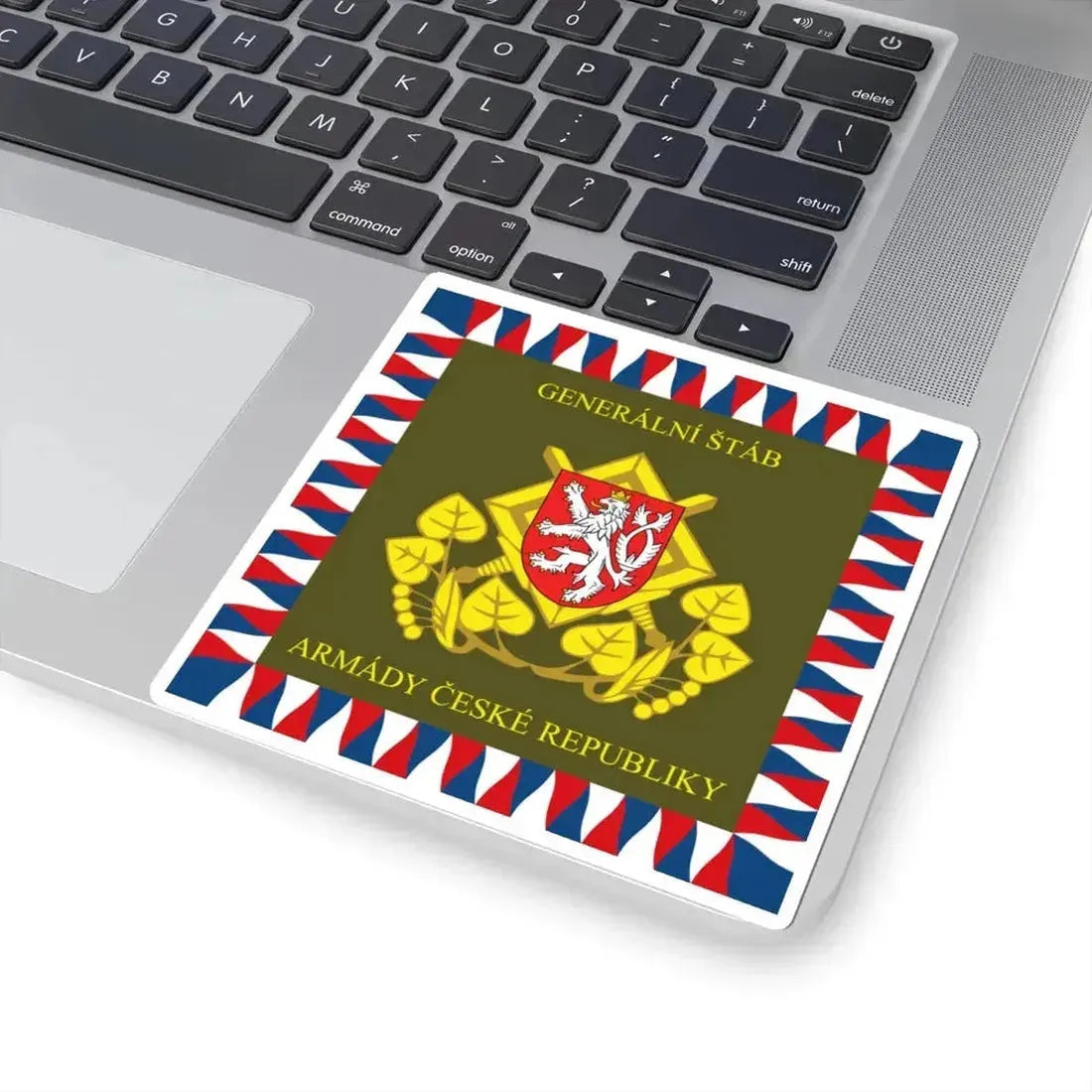 Flag of the General Staff Czech Republic (Czech Republic) STICKER Vinyl Kiss-Cut Decal - The Sticker Space