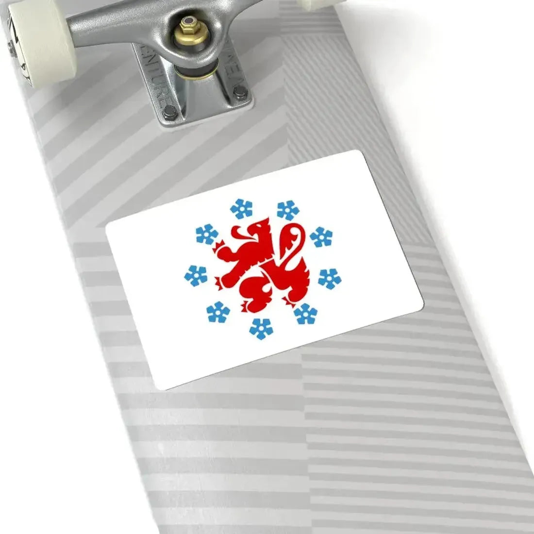 Flag of the German Community in Belgium (Belgium) STICKER Vinyl Kiss-Cut Decal - The Sticker Space