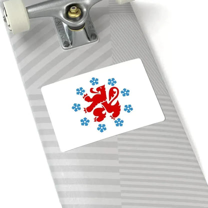 Flag of the German Community in Belgium (Belgium) STICKER Vinyl Kiss-Cut Decal - The Sticker Space