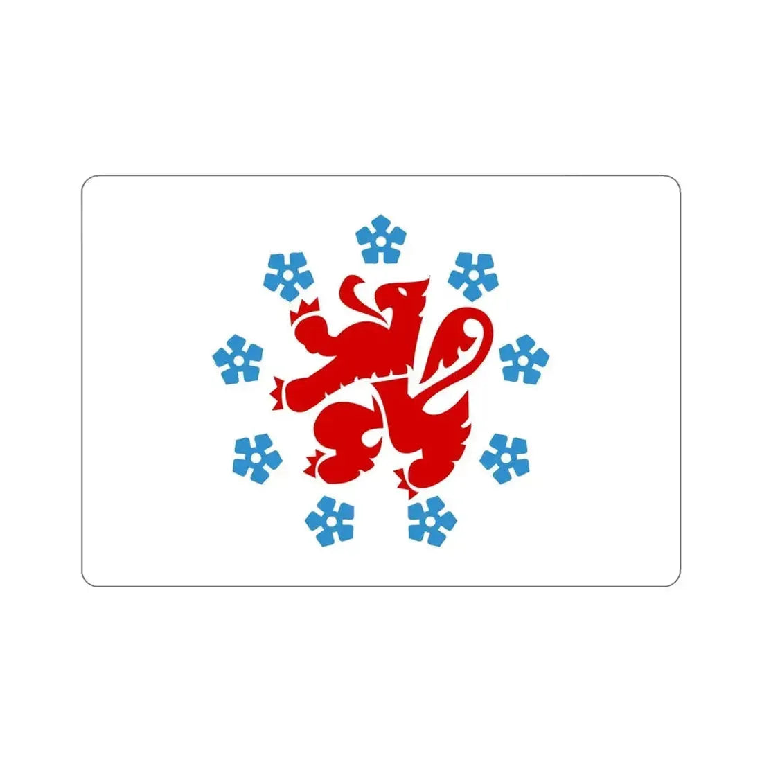 Flag of the German Speaking Community Belgium STICKER Vinyl Die-Cut Decal - The Sticker Space
