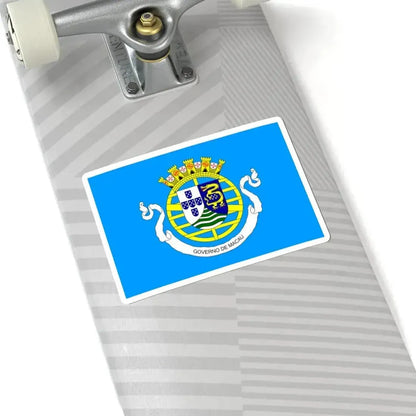 Flag of the Government of Portuguese Macau 1976-1999 (China) STICKER Vinyl Kiss-Cut Decal - The Sticker Space