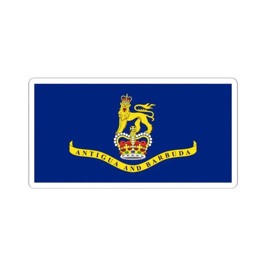 Flag of the Governor-General of Antigua and Barbuda 1981-2023 (Antigua and Barbuda) STICKER Vinyl Kiss-Cut Decal 2 Inch White - The Sticker Space