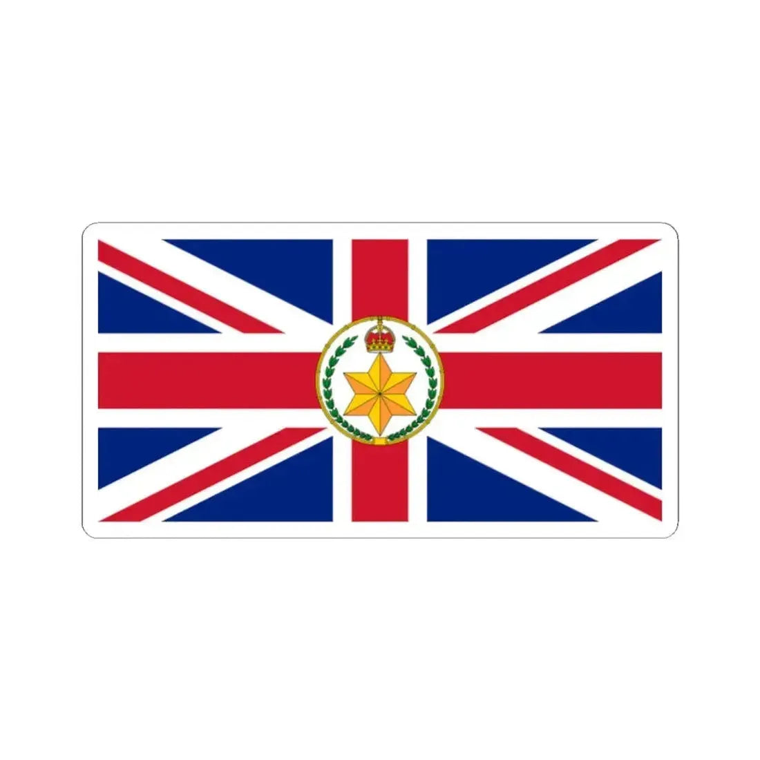 Flag of the Governor-General of Australia 1902-1908 (Australia) STICKER Vinyl Kiss-Cut Decal 2 Inch White - The Sticker Space
