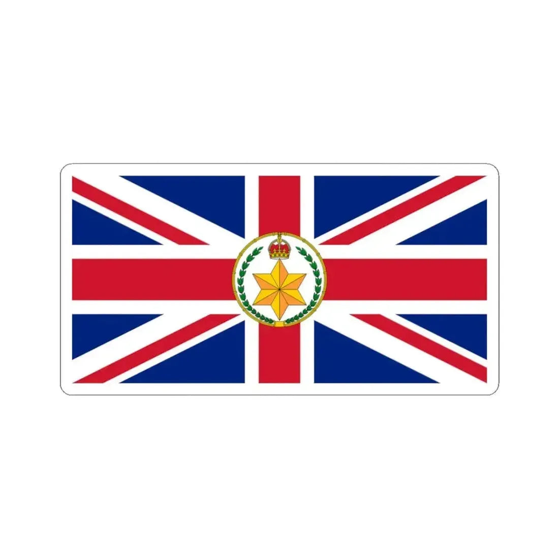 Flag of the Governor-General of Australia 1902-1908 (Australia) STICKER Vinyl Kiss-Cut Decal 3 Inch White - The Sticker Space