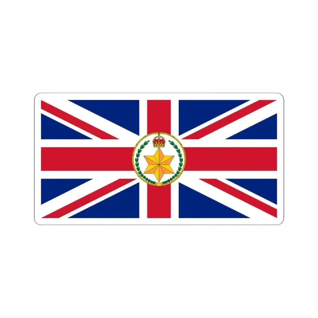 Flag of the Governor-General of Australia 1902-1908 (Australia) STICKER Vinyl Kiss-Cut Decal 4 Inch White - The Sticker Space