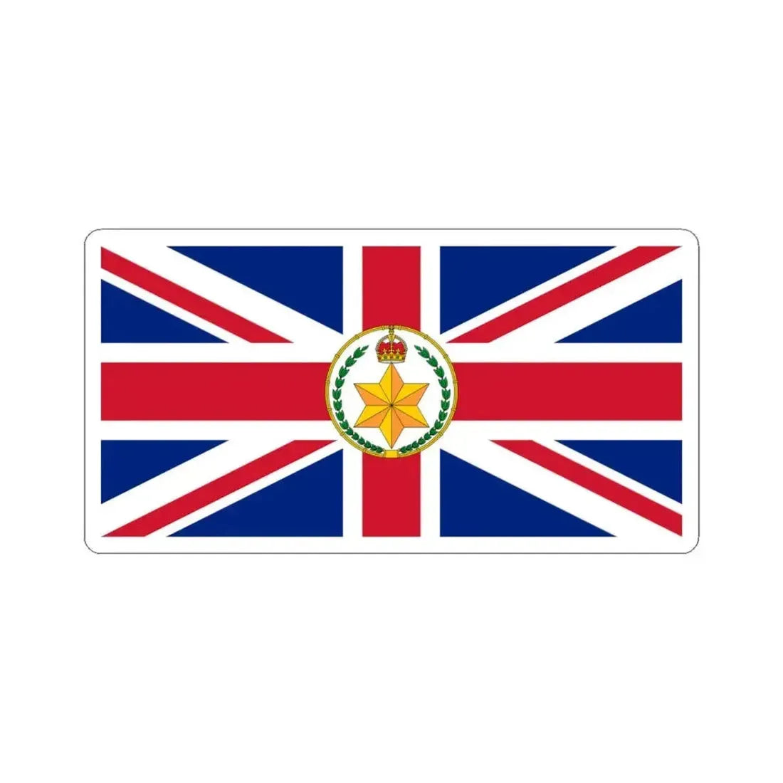 Flag of the Governor-General of Australia 1902-1908 (Australia) STICKER Vinyl Kiss-Cut Decal 6 Inch White - The Sticker Space