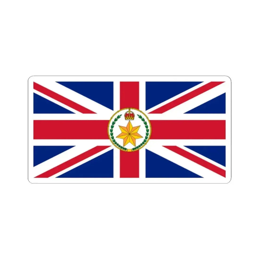 Flag of the Governor-General of Australia 1908-1936 (Australia) STICKER Vinyl Kiss-Cut Decal 2 Inch White - The Sticker Space