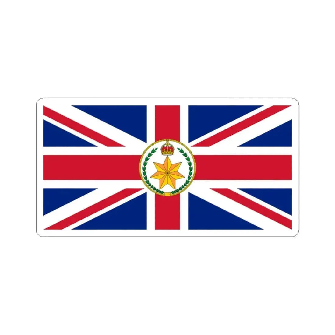 Flag of the Governor-General of Australia 1908-1936 (Australia) STICKER Vinyl Kiss-Cut Decal 3 Inch White - The Sticker Space