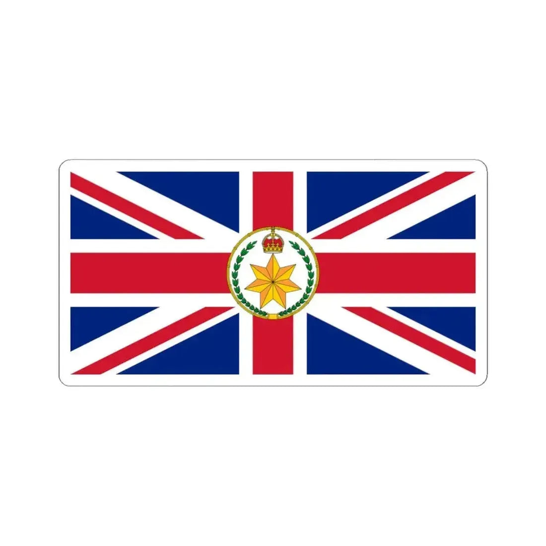 Flag of the Governor-General of Australia 1908-1936 (Australia) STICKER Vinyl Kiss-Cut Decal 4 Inch White - The Sticker Space