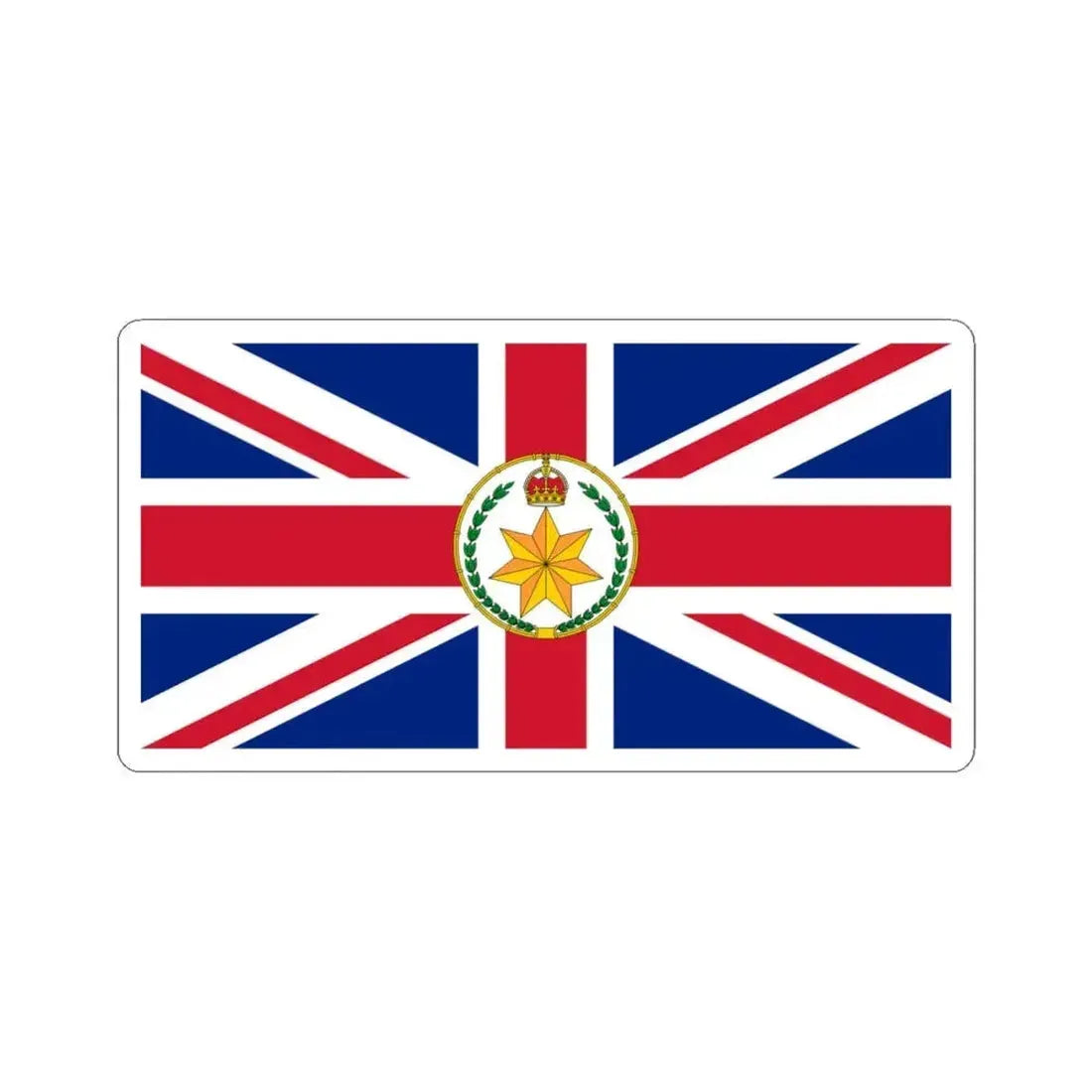 Flag of the Governor-General of Australia 1908-1936 (Australia) STICKER Vinyl Kiss-Cut Decal 6 Inch White - The Sticker Space