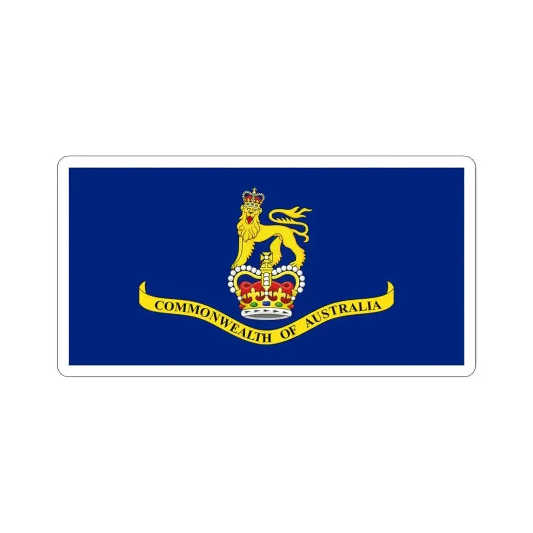 Flag of the Governor-General of Australia 1953-2024 (Australia) STICKER Vinyl Kiss-Cut Decal 3 Inch White - The Sticker Space