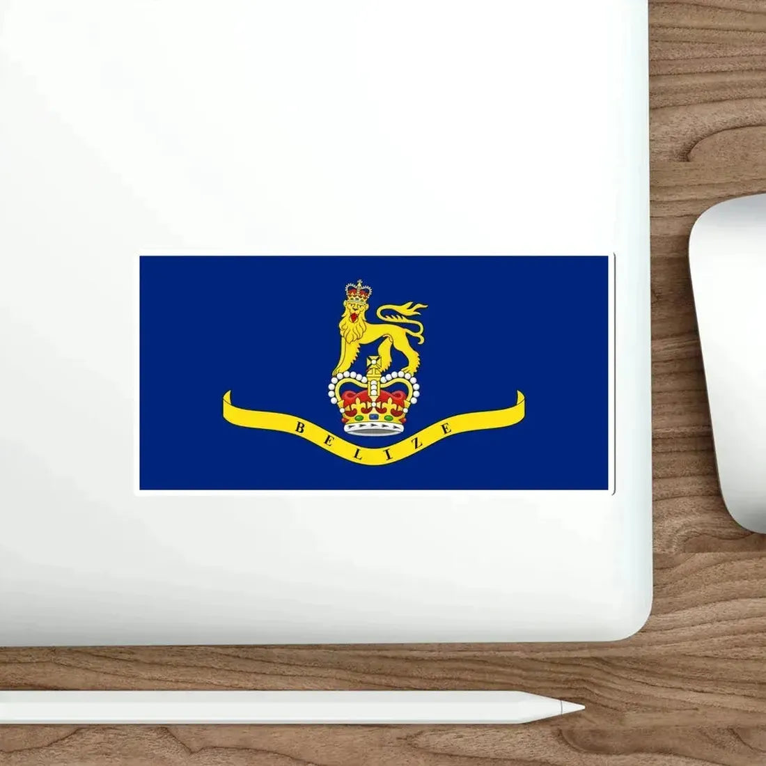 Flag of the Governor-General of Belize STICKER Vinyl Die-Cut Decal - The Sticker Space