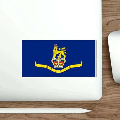 Flag of the Governor-General of Belize STICKER Vinyl Die-Cut Decal - The Sticker Space