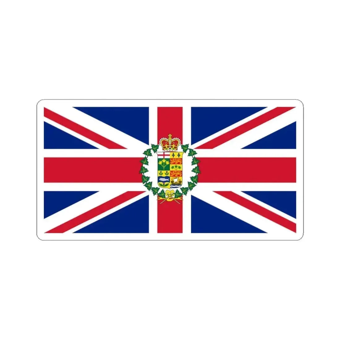 Flag of the Governor-General of Canada 1869-1901 (Canada) STICKER Vinyl Kiss-Cut Decal 3 Inch White - The Sticker Space