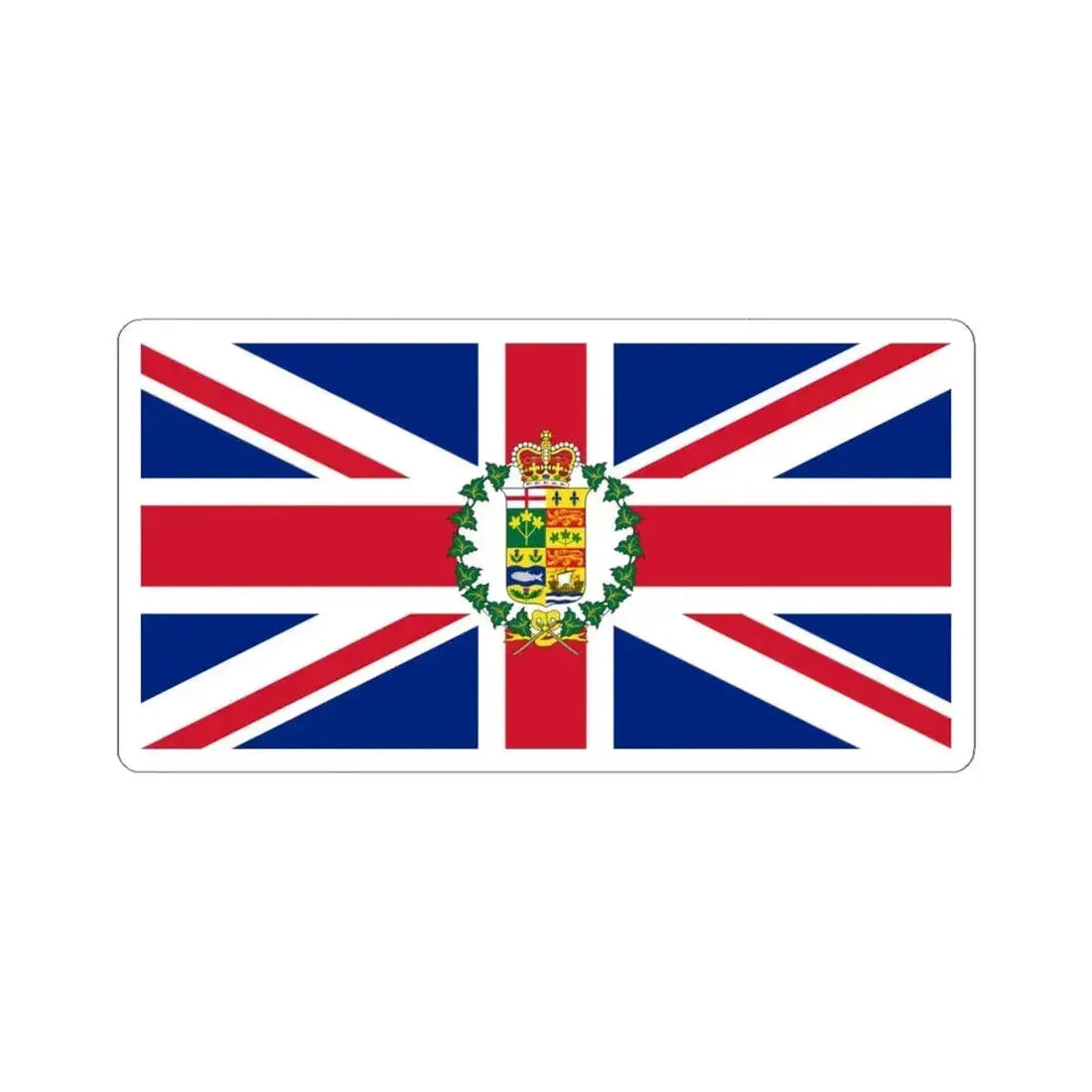 Flag of the Governor-General of Canada 1869-1901 (Canada) STICKER Vinyl Kiss-Cut Decal 4 Inch White - The Sticker Space