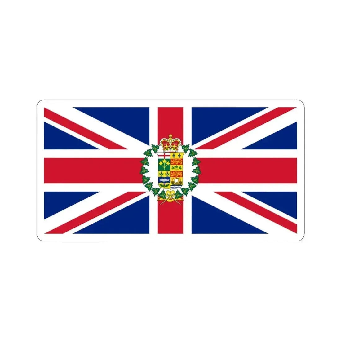 Flag of the Governor-General of Canada 1869-1901 (Canada) STICKER Vinyl Kiss-Cut Decal 6 Inch White - The Sticker Space