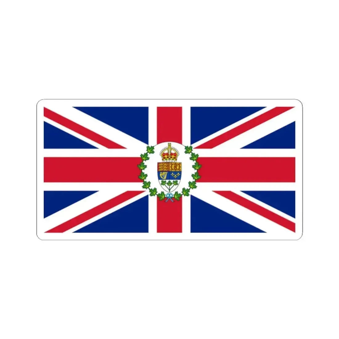 Flag of the Governor-General of Canada 1921-1931 (Canada) STICKER Vinyl Kiss-Cut Decal 2 Inch White - The Sticker Space