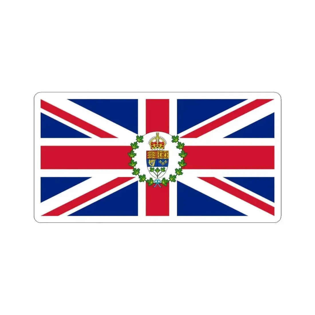 Flag of the Governor-General of Canada 1921-1931 (Canada) STICKER Vinyl Kiss-Cut Decal 3 Inch White - The Sticker Space