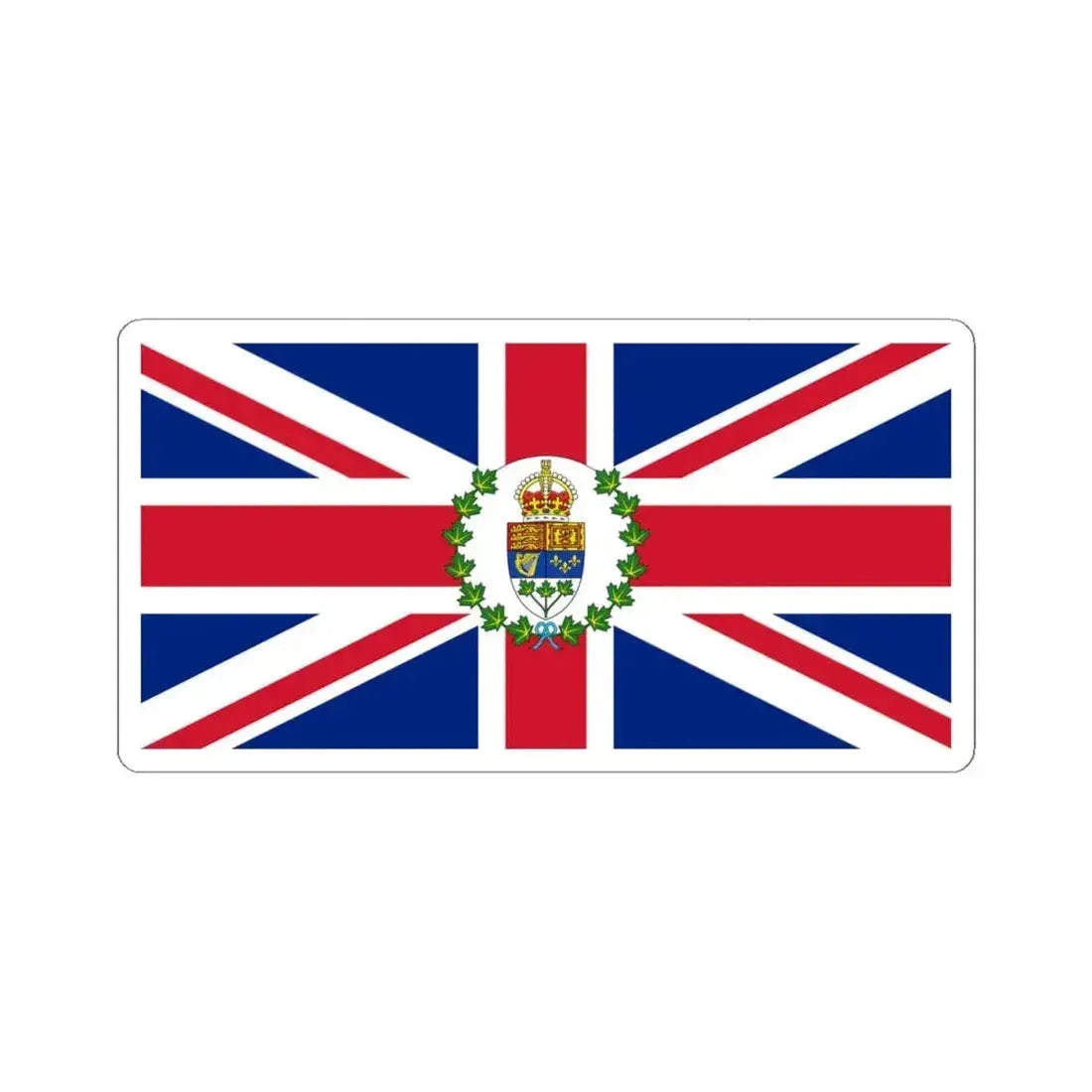 Flag of the Governor-General of Canada 1921-1931 (Canada) STICKER Vinyl Kiss-Cut Decal 4 Inch White - The Sticker Space