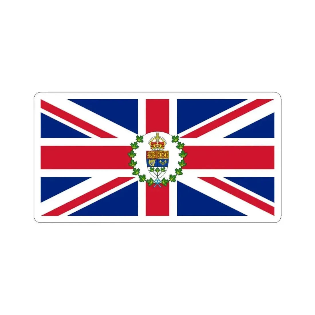 Flag of the Governor-General of Canada 1921-1931 (Canada) STICKER Vinyl Kiss-Cut Decal 6 Inch White - The Sticker Space