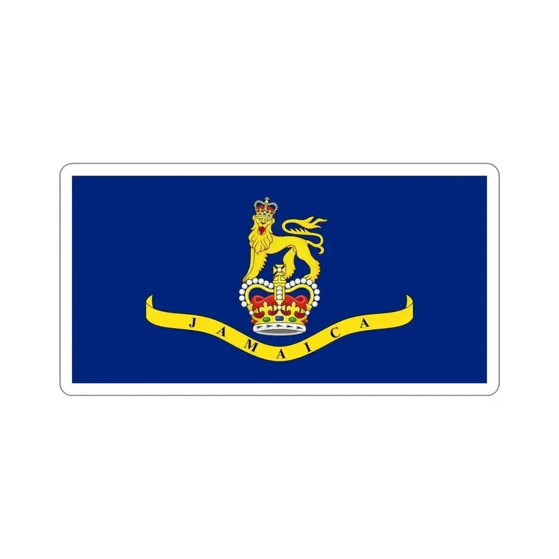 Flag of the Governor-General of Jamaica STICKER Vinyl Die-Cut Decal 6 Inch - The Sticker Space