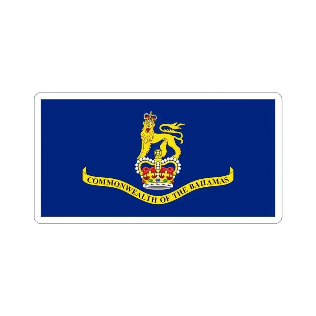 Flag of the Governor-General of the Bahamas (Bahamas) STICKER Vinyl Kiss-Cut Decal 4 Inch White - The Sticker Space