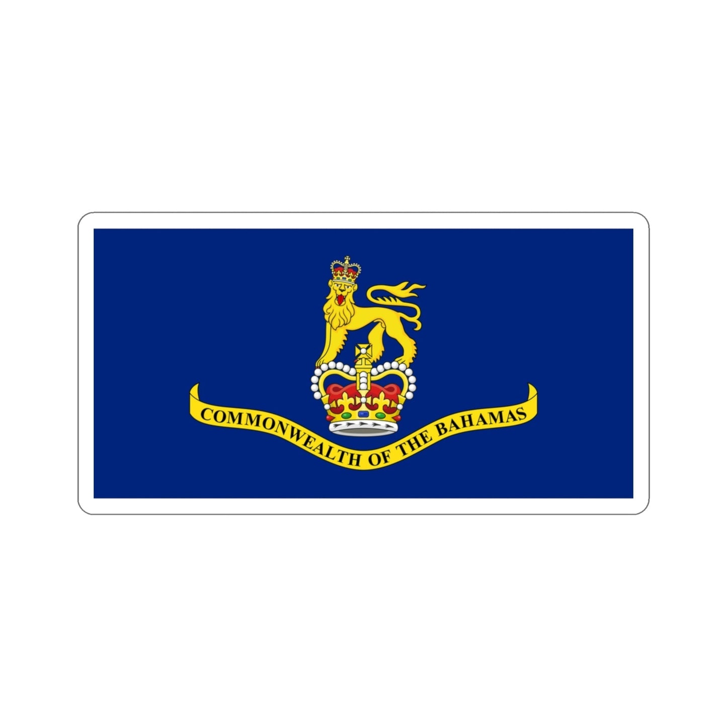 Flag of the Governor-General of the Commonwealth of the Bahamas STICKER Vinyl Die-Cut Decal-3 Inch-The Sticker Space