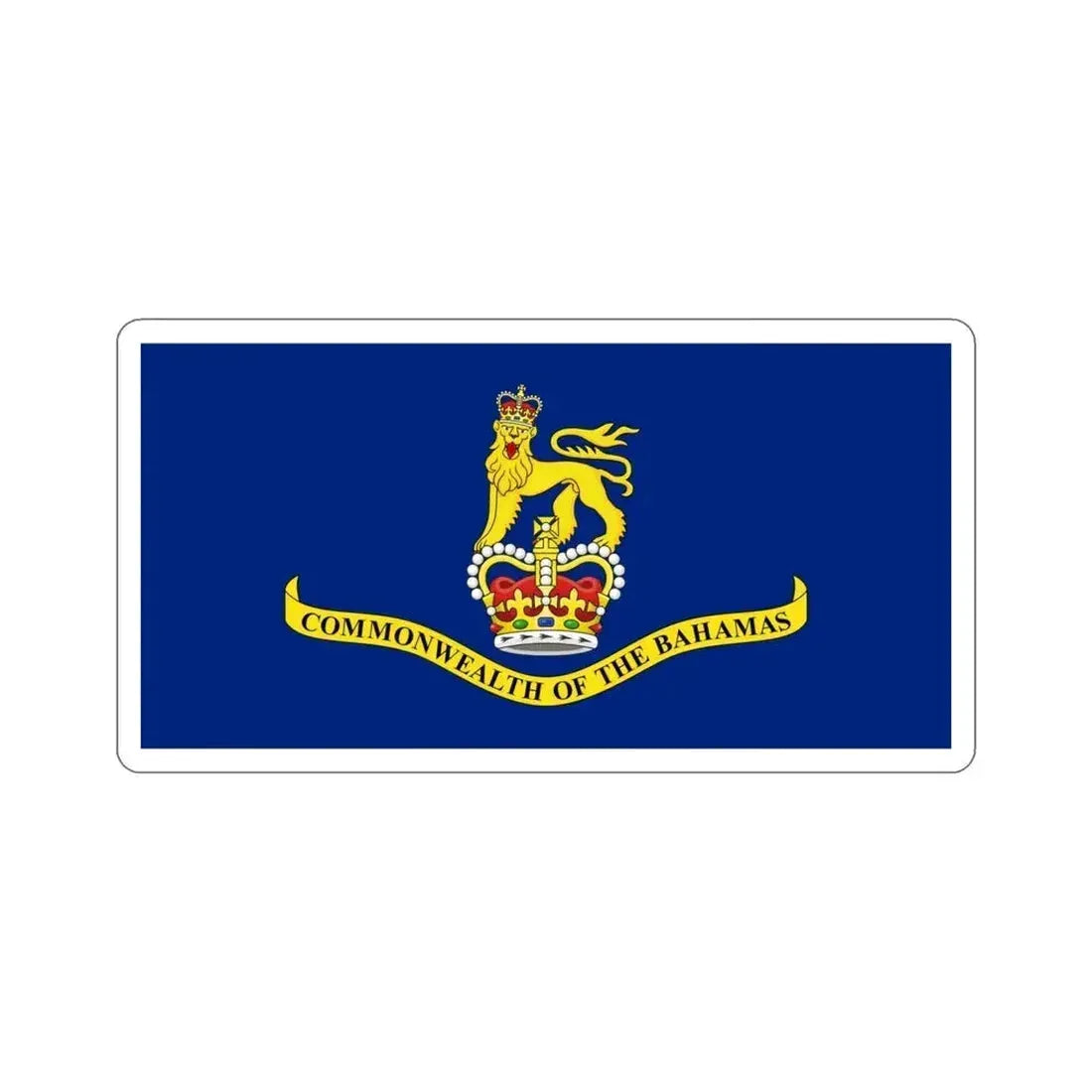 Flag of the Governor-General of the Commonwealth of the Bahamas STICKER Vinyl Die-Cut Decal 4 Inch - The Sticker Space