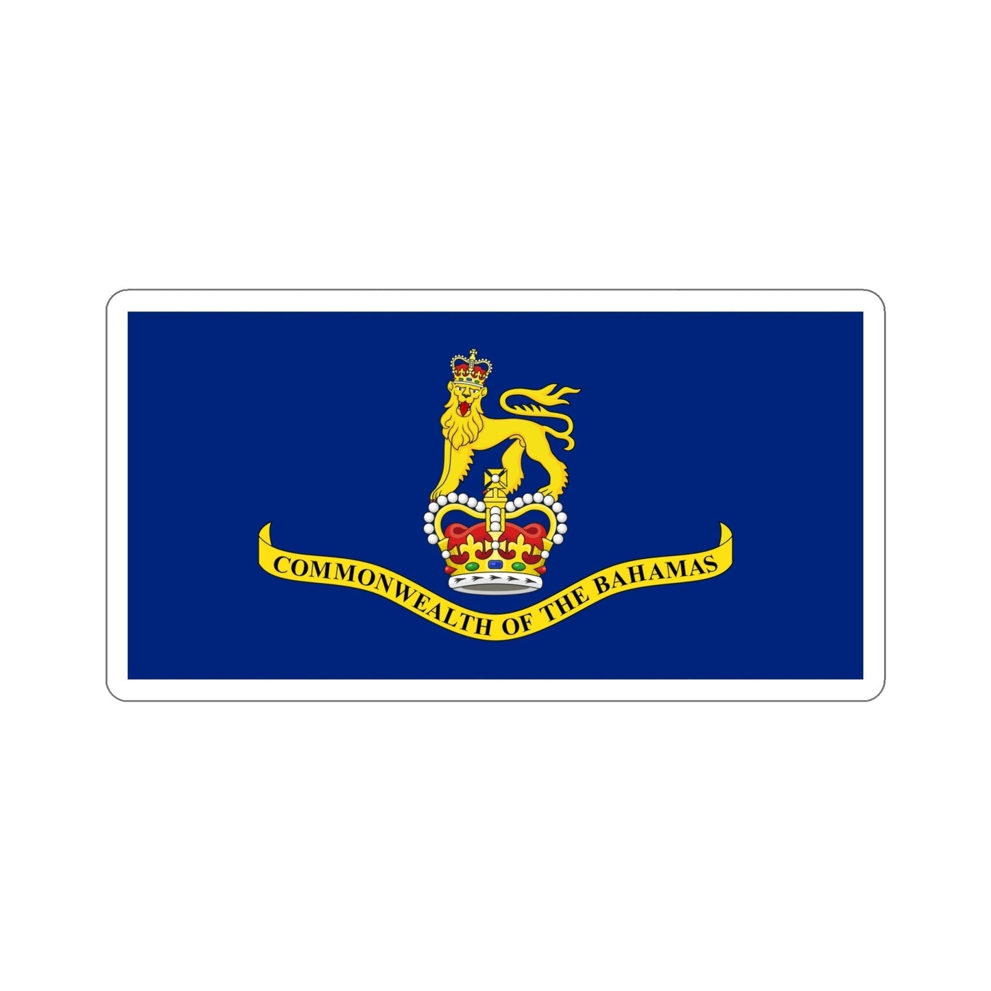 Flag of the Governor-General of the Commonwealth of the Bahamas STICKER Vinyl Die-Cut Decal-6 Inch-The Sticker Space