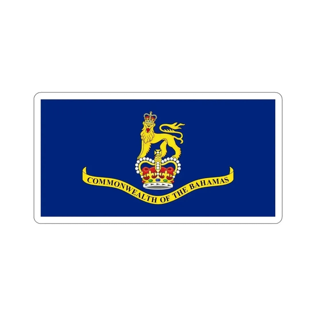Flag of the Governor-General of the Commonwealth of the Bahamas STICKER Vinyl Die-Cut Decal - The Sticker Space