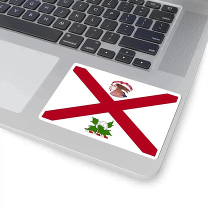 Flag of the Governor of Alabama 1868-1939 (United States) STICKER Vinyl Kiss-Cut Decal - The Sticker Space