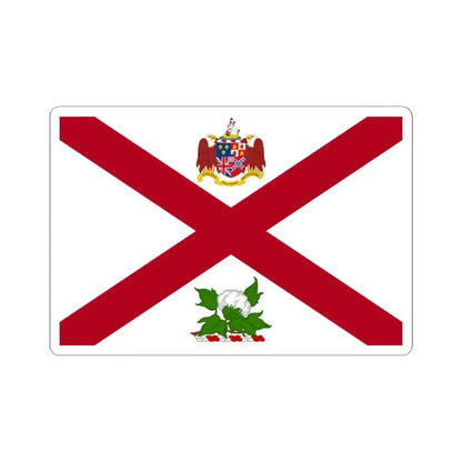 Flag of the Governor of Alabama (United States) STICKER Vinyl Kiss-Cut Decal 2 Inch White - The Sticker Space