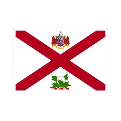Flag of the Governor of Alabama (United States) STICKER Vinyl Kiss-Cut Decal 3 Inch White - The Sticker Space