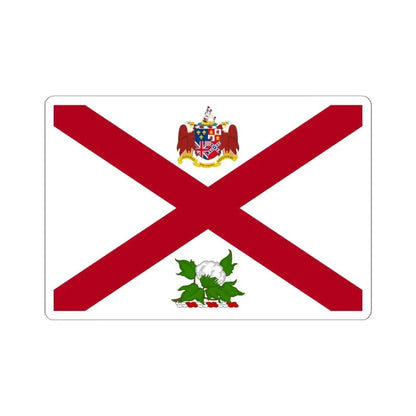 Flag of the Governor of Alabama (United States) STICKER Vinyl Kiss-Cut Decal 6 Inch White - The Sticker Space