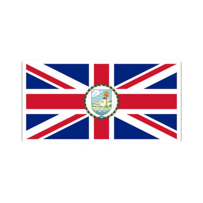 Flag of the Governor of Antigua and Barbuda 1956-1967 (Antigua and Barbuda) (Coat of Arms) STICKER Vinyl Kiss-Cut Decal 2 Inch White - The Sticker Space