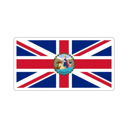 Flag of the Governor of Barbados (1870–1966) STICKER Vinyl Die-Cut Decal 2 Inch - The Sticker Space