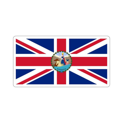 Flag of the Governor of Barbados (1870–1966) STICKER Vinyl Die-Cut Decal 5 Inch - The Sticker Space