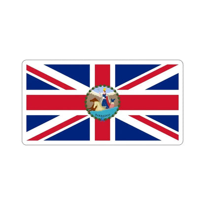 Flag of the Governor of Barbados (1870–1966) STICKER Vinyl Die-Cut Decal - The Sticker Space