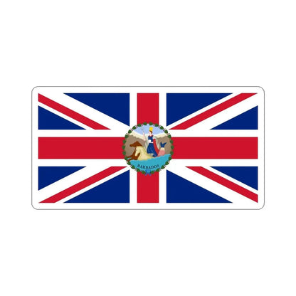 Flag of the Governor of Barbados (1870–1966) STICKER Vinyl Die-Cut Decal - The Sticker Space