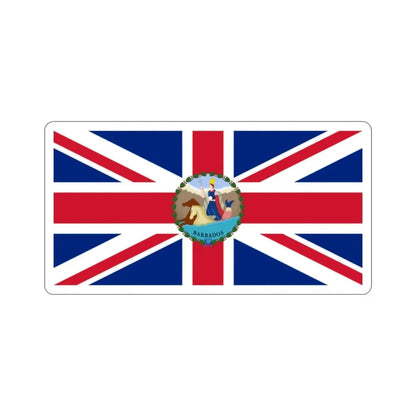 Flag of the Governor of Barbados (1870–1966) STICKER Vinyl Die-Cut Decal - The Sticker Space