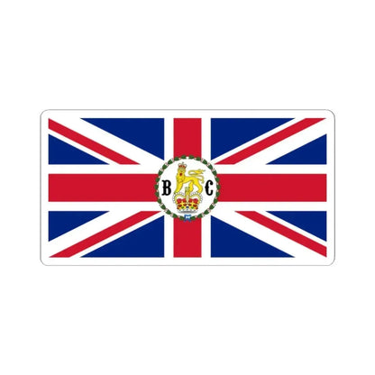 Flag of the Governor of British Columbia 1870-1871 (Canada) STICKER Vinyl Kiss-Cut Decal 2 Inch White - The Sticker Space