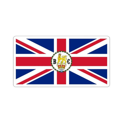 Flag of the Governor of British Columbia 1870-1871 (Canada) STICKER Vinyl Kiss-Cut Decal 3 Inch White - The Sticker Space