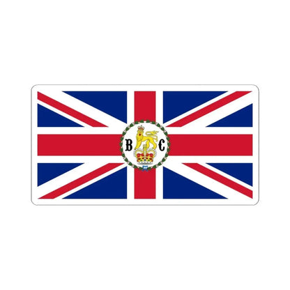 Flag of the Governor of British Columbia 1870-1871 (Canada) STICKER Vinyl Kiss-Cut Decal 4 Inch White - The Sticker Space