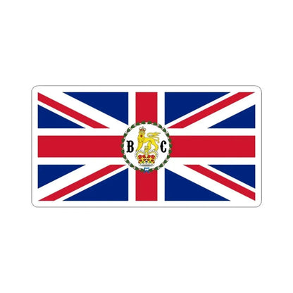 Flag of the Governor of British Columbia 1870-1871 (Canada) STICKER Vinyl Kiss-Cut Decal 6 Inch White - The Sticker Space