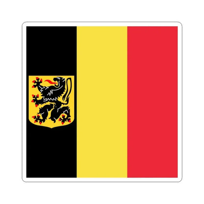 Flag of the Governor of East Flanders (Belgium) STICKER Vinyl Kiss-Cut Decal 6 Inch White - The Sticker Space