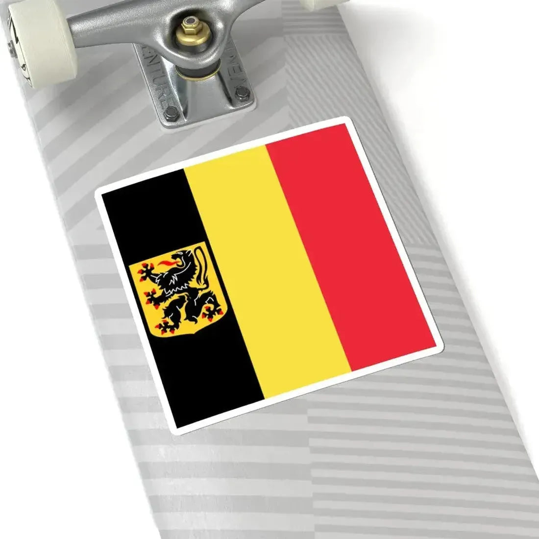 Flag of the Governor of East Flanders (Belgium) STICKER Vinyl Kiss-Cut Decal - The Sticker Space