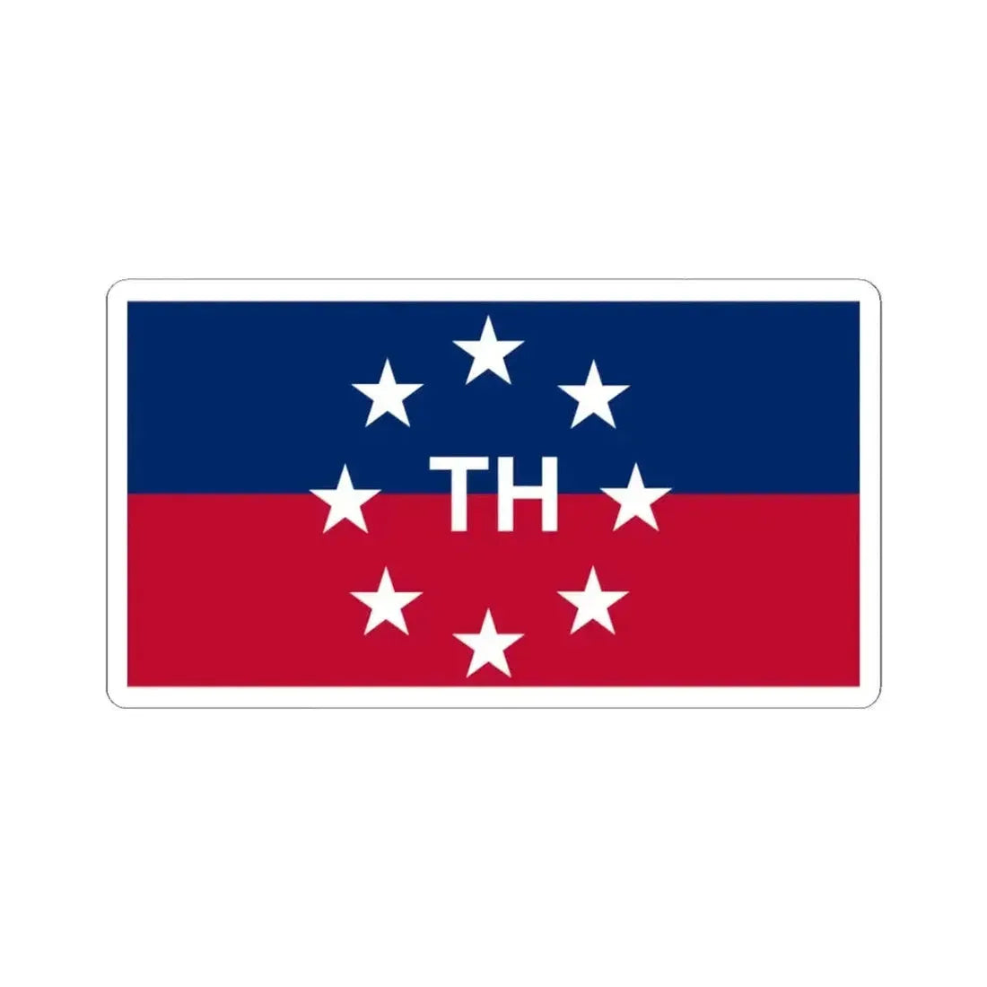 Flag of the Governor of Hawaii pre-1959 (United States) STICKER Vinyl Kiss-Cut Decal 3 Inch White - The Sticker Space